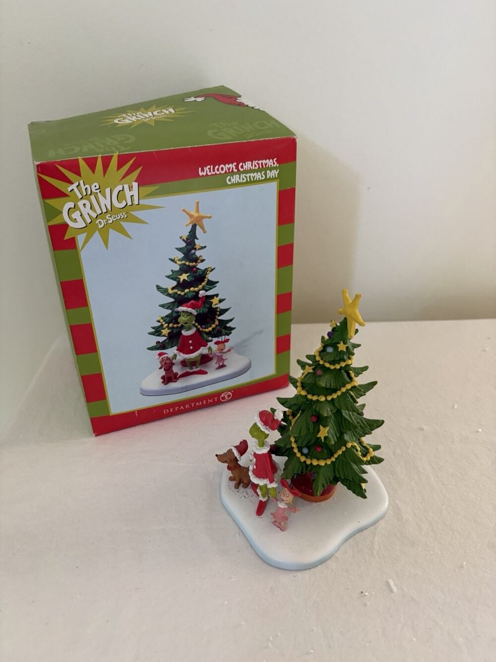 Department 56 Grinch Welcome Christmas, Christmas Day Boxed 2011 Dept 56
